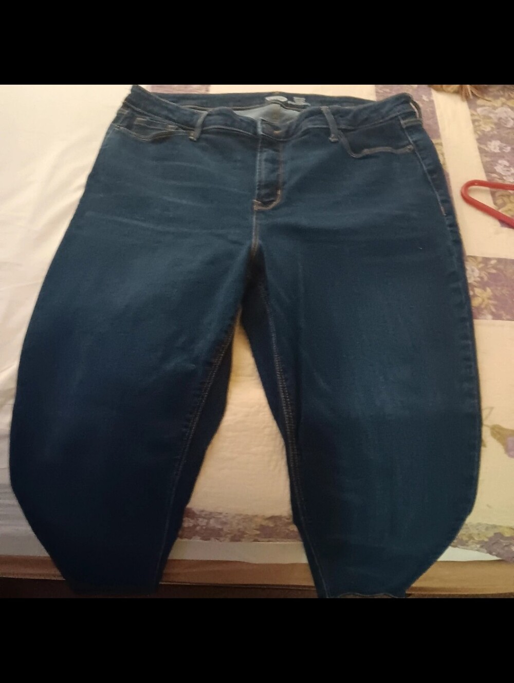 Old Navy Dark Blue Skinny Rock Star Jeans / Size 18
